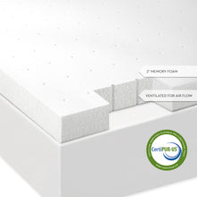 Load image into Gallery viewer, 2 Inch Memory Foam Mattress Topper
